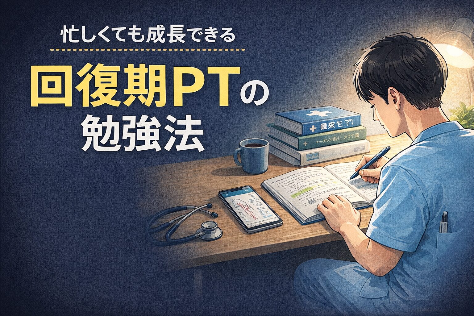回復期PTの勉強法｜忙しくても成長できる3つの考え方