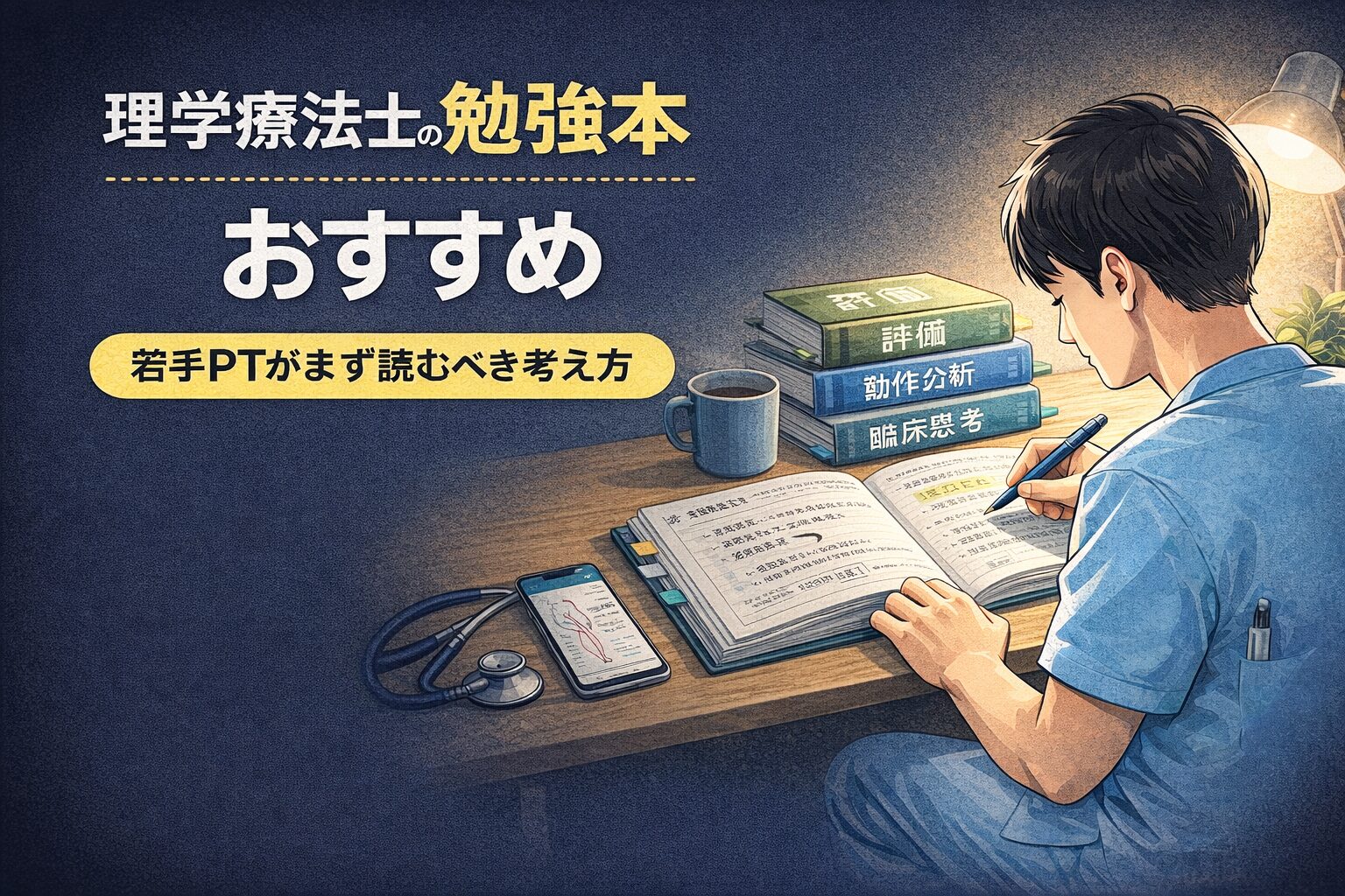 理学療法士の勉強本選び方｜若手PTがまず読むべき考え方
