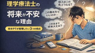 理学療法士の将来が不安な理由|若手PTが整理したい3つの視点