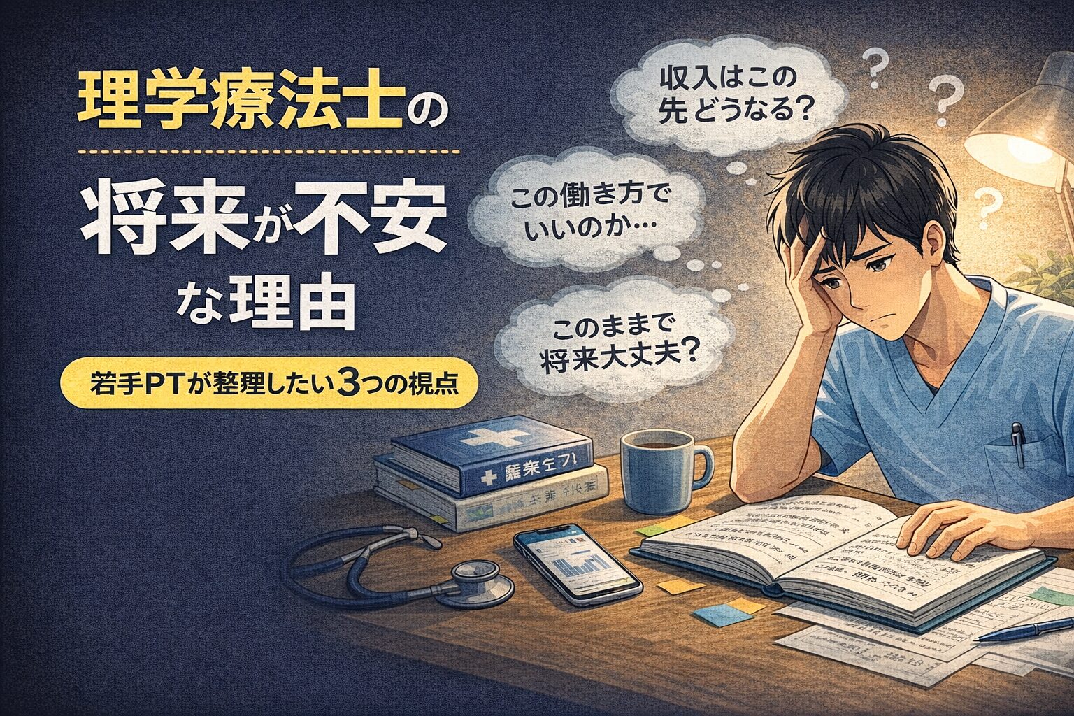 理学療法士の将来が不安な理由｜若手PTが整理したい3つの視点